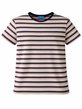 Karen Scott Sport Women’s Striped Tee Short Sleeve Casual Top Petite Large